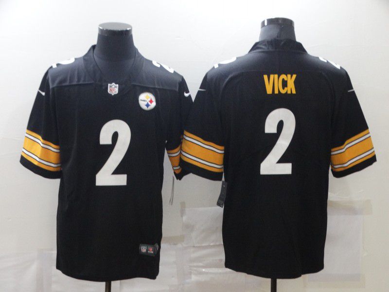 Men Pittsburgh Steelers #2 Vick Black Nike Limited Vapor Untouchable NFL Jerseys